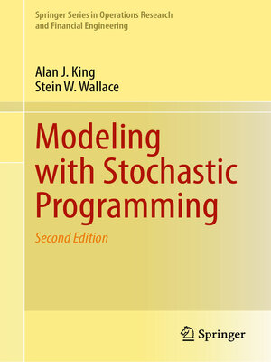 cover image of Modeling with Stochastic Programming